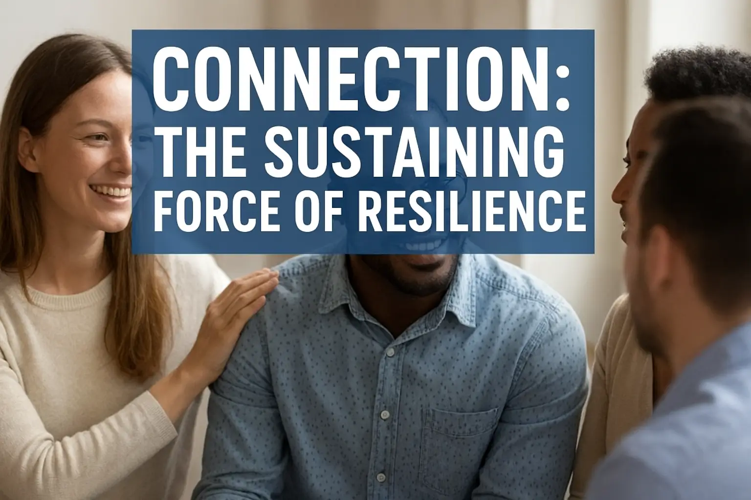 Alt text: Connection resilience illustrated by diverse people supporting each other, symbolizing strength in community.