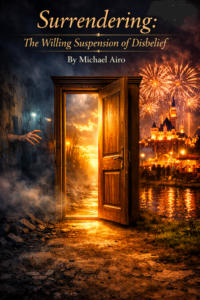 A door standing open between fear and wonder, the willing suspension of disbelief.